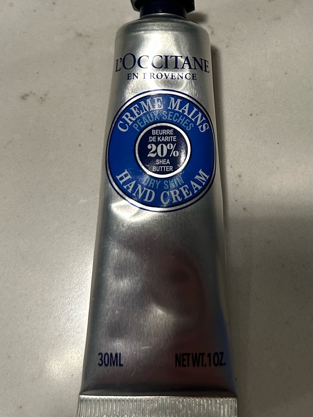 L'OCCITANE Silver Tube with Blue Label Hand Cream